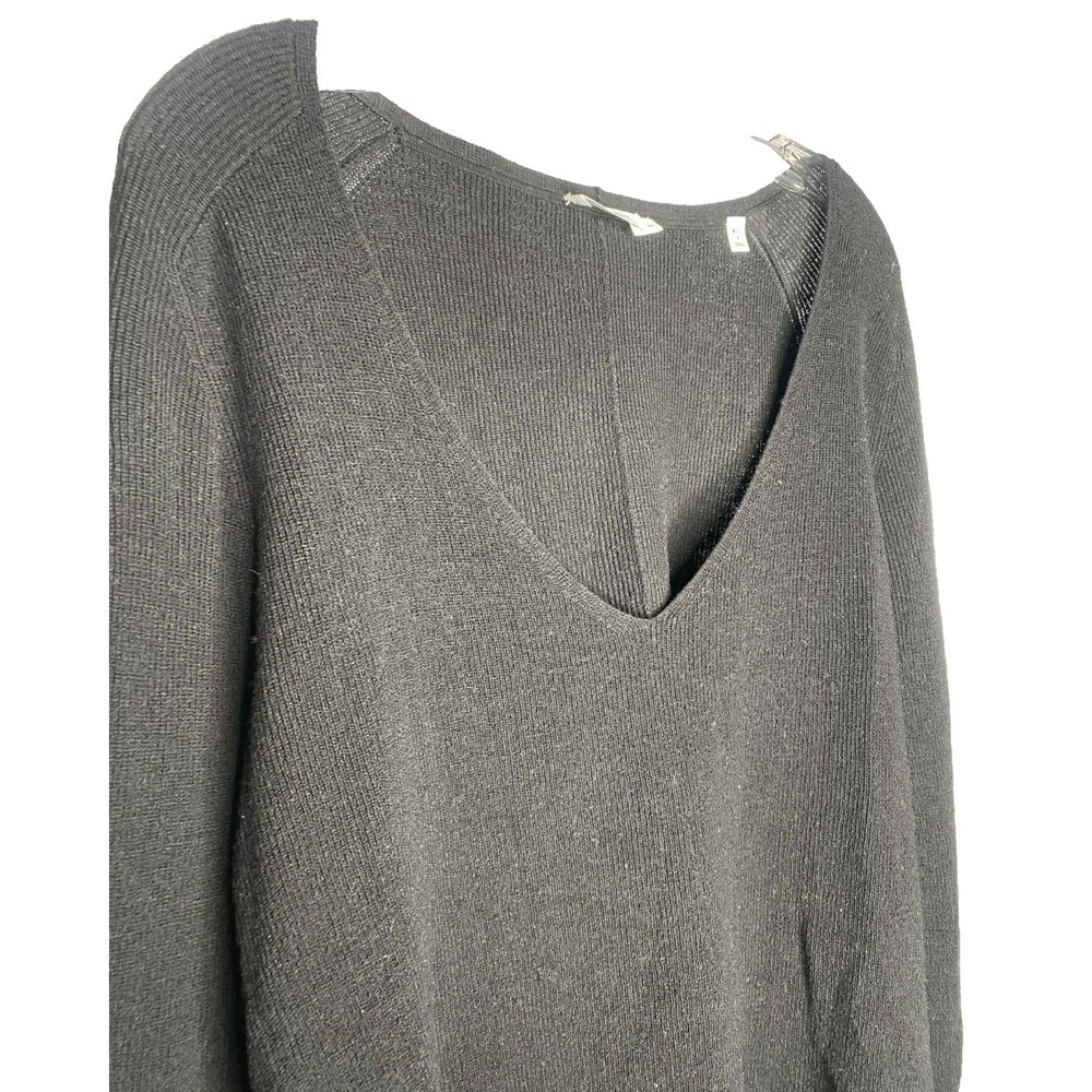 A.L.C Black sweater Merino Wool blend Long Sleeve Sweater Women's Size Large - Picture 2 of 9